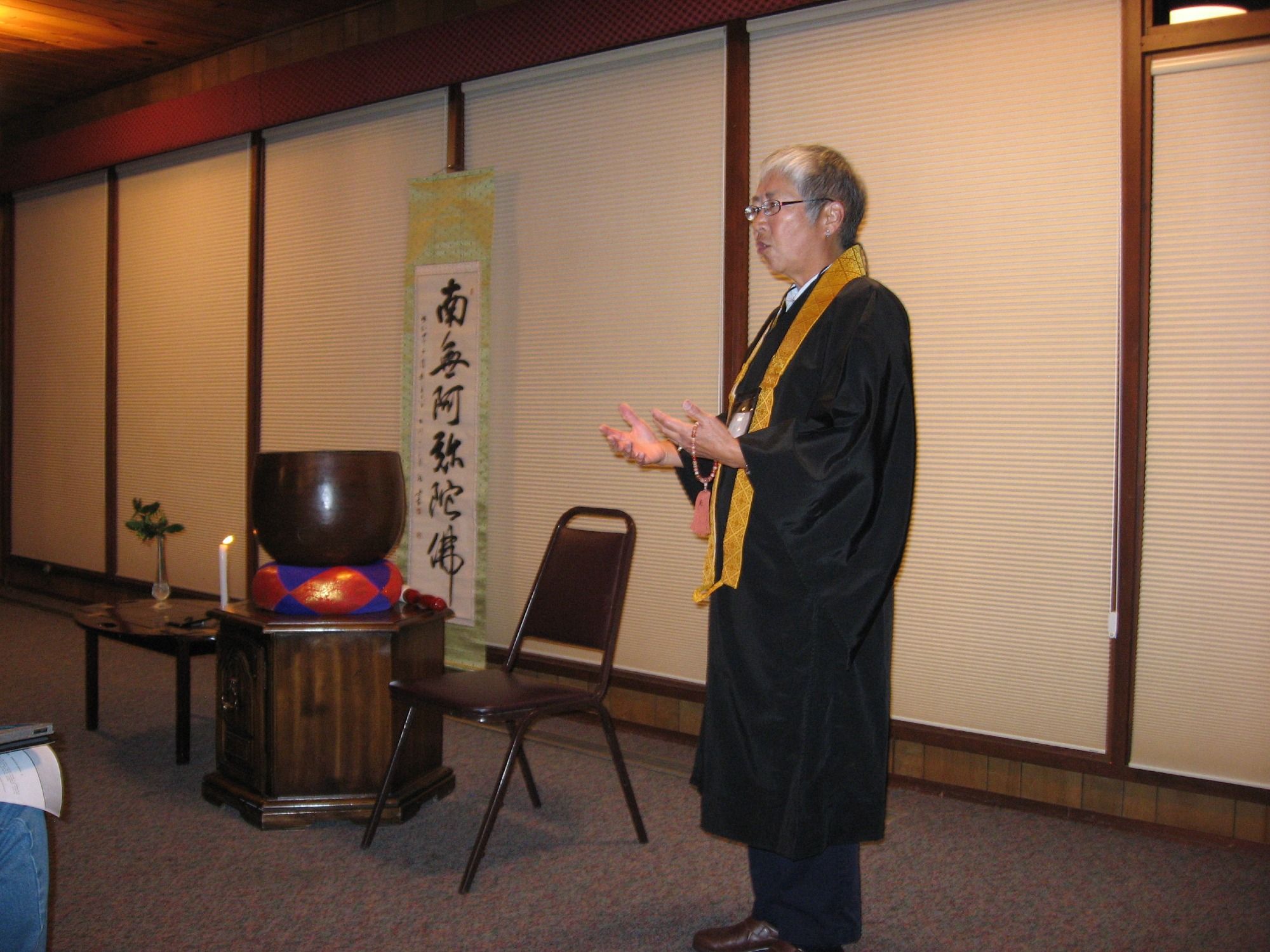 Rev. Kathy leading a discussion